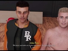 Curvy redhead with big boobs plays PC games and shares erotic tales