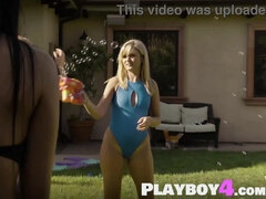 Grosse titten, Blondine, Schwanz, Hd, Lingerie, Im freien, Muschi, Erotischer film