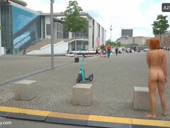 Culo, Loco, Muñeca, Desnudo, Al aire libre, Público, Adolescente, Tetas