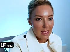 デカ尻, デカパイ, イマラチオ, 顔射, 淫乱熟女, 怪物, ポリス, 三人