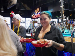 ブロンド, フェラチオ, 公共