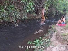Caught Strangers Fucking Doggy Style at Waterfall - Gabi SweetCouplesStories Outdoor Sex