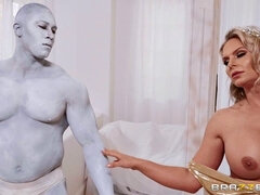 アナル, デカパイ, フェラチオ, イマラチオ, ドレス, 毛深い, 淫乱熟女, タトゥー