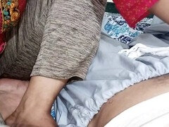 Grosser schwanz, Schmuddelige sprache, Handjob, Indisch, Hausmädchen, Herrin