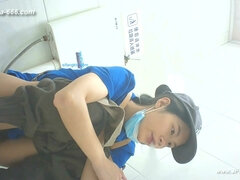 Amateur, Asiatique, Chinoise, Public, Chatte, Adolescente, Toilettes, Voyeur