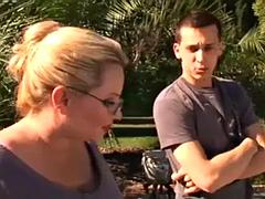 美女, デカチン, ブロンド, イく瞬間, ゴム, 淫乱熟女, 義母, オッパイの