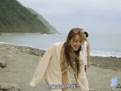 Пляж, Минет, Парочка, Семяизвержение, Хд, Купальник, Тату, Сиськи