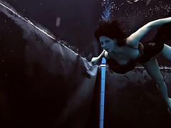 Adriana and Katka enjoy a deep dark pool