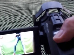 How We Make Video Desperate Pee In Jeans On Balcony In Centrum City