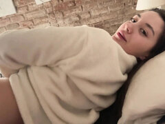 中出し, チン, オーガズム, 小柄, ハメ撮り, ラフ, ロシア人, 姉妹