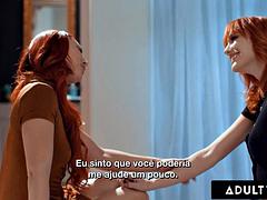 ADULT TIME - Aidra Fox Seduces Bestie Kenna James For ROMANTIC LESBIAN FUCK! PORTUGUESE SUBTITLES: Porn