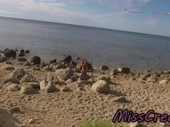 Plage, Tir de sperme, Français, Hd, Italienne, Nue, Professeur, Épouse