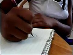 Schwarz, Anfeuerer, Schwarz, Lecken, Vintage