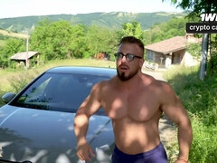 Big-ass Latina Fucks A Muscular Italian Outdoors - Mariana Martix & Big White Bull