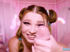 フェラチオ, ハードコア, 小柄, ピグテール, ハメ撮り, 赤毛, オッパイの