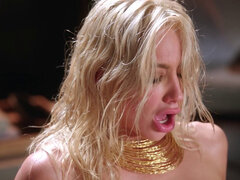 Grote kont, Grote mammen, Blond, Bruinharig, Lesbisch, Likken, Kut duiken, Geschoren