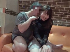 Japanese babe gives an awesome handjob and blowjob with a happy ending