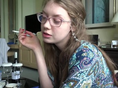 69 negenenzestig, Pijpbeurt, Bruinharig, Vriendin, Kut duiken, Roken, Tieten likken, Nat