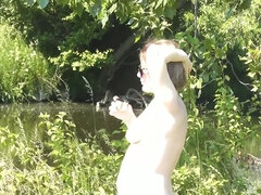 素人, お尻, デカ尻, ブロンド, バック, 淫乱熟女, ヌーディスト, 公共