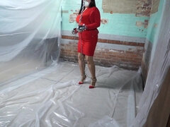 素人, ぽっちゃり, デカパイ, 茶髪の, フェティッシュ, 淫乱熟女, お仕置き, オッパイの