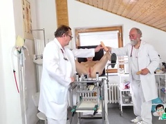 Kaira Love Cute Teen Redhead Shaking Orgasm in Gyno Chair Exam