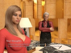 Milf in a porn game with a big booty