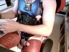 Webcam twink gets a steamy massage in German