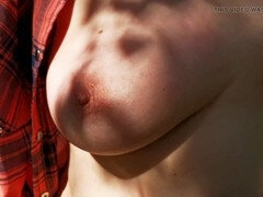 Sadomasochismus, Domination, Im freien, Öffentlich, Bestrafung, Patschen, Hintern versohlen, Titten