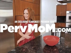 Lovely teenie stepdaughter takes her stepmom's duties and gives her old man a flawless freeuse practice