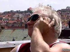 Mamada, Morena, Pareja, Corridas, Hd, Al aire libre, Pequeña, Montar