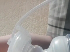 フェティッシュ, Hd, オナニー, 母乳, ポンプ, 赤毛, オッパイの, おもちゃ