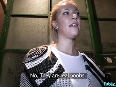 18, デカ尻, ブロンド, フェラチオ, バック, お金, 自然山雀, オッパイの