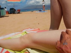 Leie, Bikini, Flashen, Freundin, Orgasmus, Im freien, Pov, Öffentlich