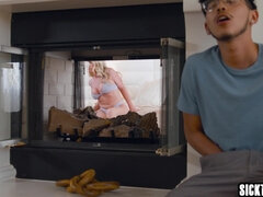 Stepmom fucks her stepson with boner