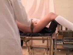 Horny asian cunt fingered by Tai in the gynecological clinic