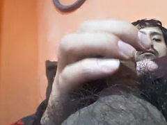 PLAYING WITH MY BEAR AND CUMMING MY WANK