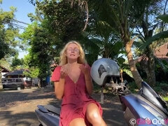 Beauté, Blonde, Sucer une bite, Classique, Mamelons, De plein air, Chatte, Solo