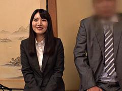 素人, フェラチオ, 日本人, オフィス