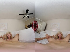 Lustful blondie VR amazing sex clip