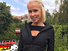 German MILF Sophie Logan Scout Pickup Rough Fuck Blonde Mature