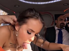 VIP4K. Bride lets her husband watch her ass fucked in a limousine