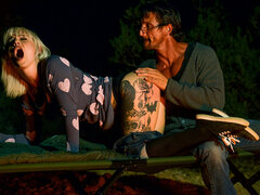 Strong outdoor backyard sex for thin Kleio Valentien