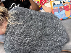 ぽっちゃり, デカ尻, デカパイ, Hd, 異人種間, 熟年, 裸, 穴開きパンティ