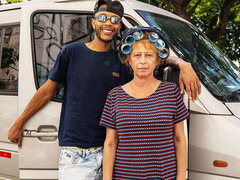 デカチン, 黒人, カップル, Hd, 熟年, 怪物, 赤毛, ラフ