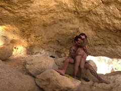 Sucking A Big Dick While Exploring A Cave On The Beach In Portugal - Loira Gostosa