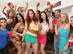 Nasty public sex in the cowgirl pose with Ashli Orion and Diamond Kitty