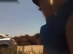 Old whit twink on park