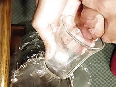 Cumming for my virtual mistress in a glass