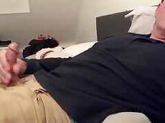 Jerking off and Cumming on My Bed, in My Khaki Jeans