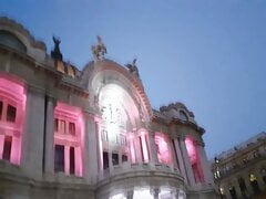 I cum in her black stockings in a bath of Bellas Artes CDMX3